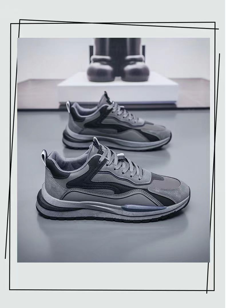 Papas für Männer 2024 Frühling und Herbst neue vielseitige Mode Sport Laufen lässig dicke Sohle Herren Internet rote Schuhe_voghion.com