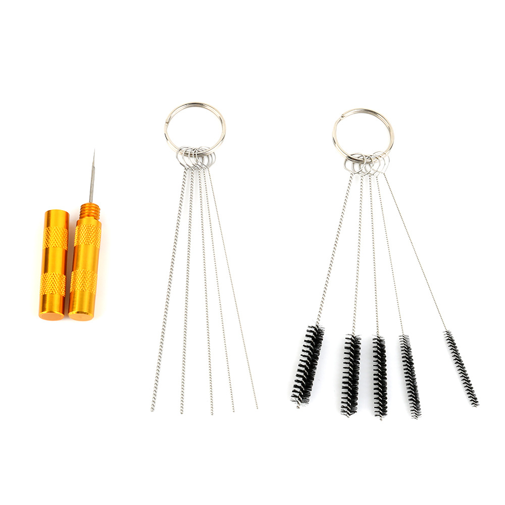 喷笔清洗工具套装清洗刷刮刀铰刀清洗通针模型喷笔