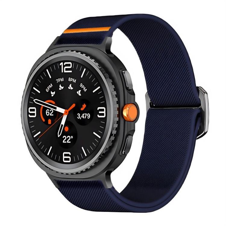 Para Samsung Galaxy Watch8 Stretch Nylon Correa de reloj deportiva de negocios correa de reloj de buey