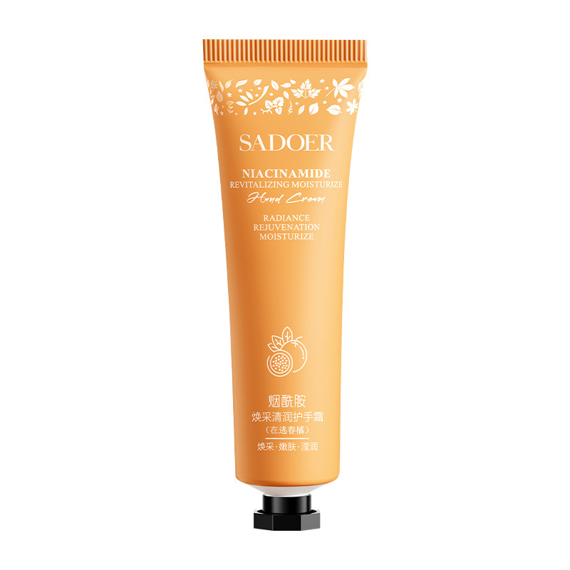 SADOER nicotinamida crema de manos humectante anti-agrietamiento crema de manos para el cuidado de la piel de otoño y invierno, pequeña rama de alto valor al por mayor