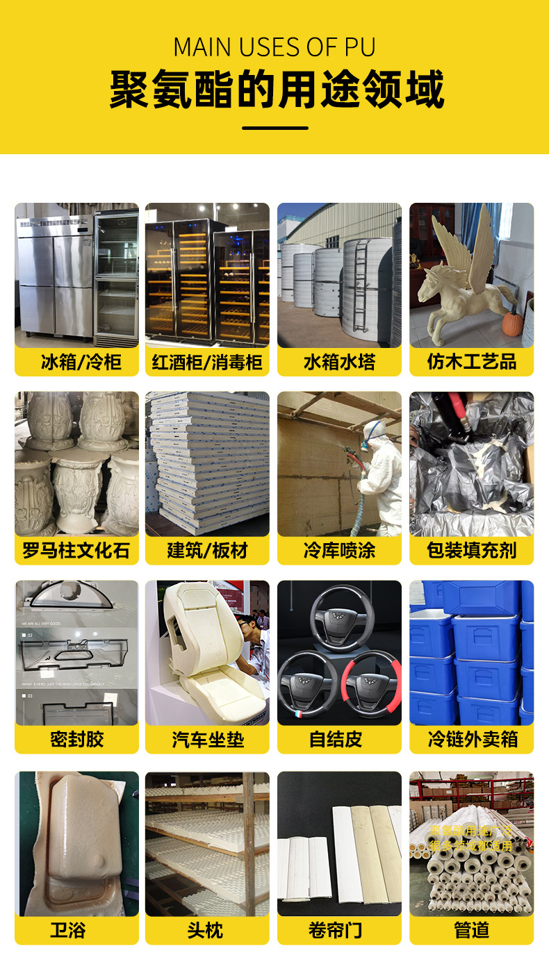 8聚氨酯主要用途