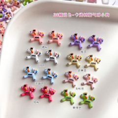 气球狗卡通美甲饰品彩色可爱立体树脂手工diy儿童穿戴甲钻小配饰