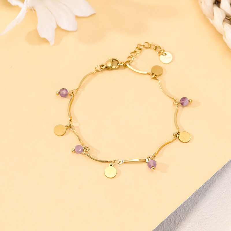 All Seasons Season Elegant Geometric 304 Stainless Steel Snake Chain Chain & Link Bracelets Wholesale