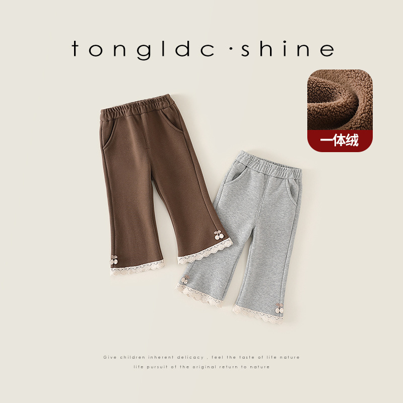 儿童秋冬一体新款裤子