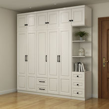 衣櫃實木簡約經濟型組合卧室歐式三四五六大衣櫥