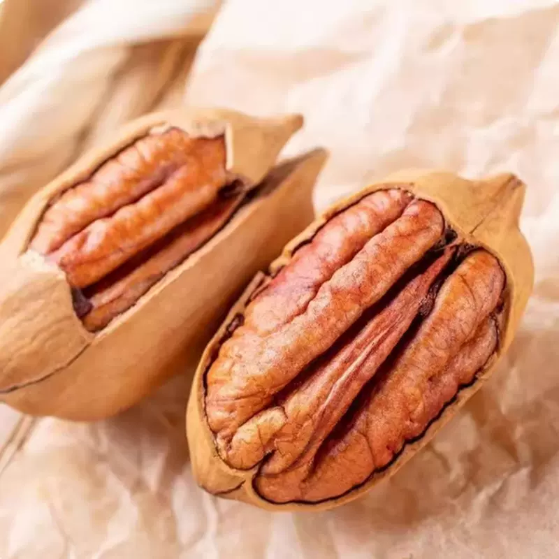 碧根果新货500g奶油味坚果休闲零食山核桃干果类批发500克