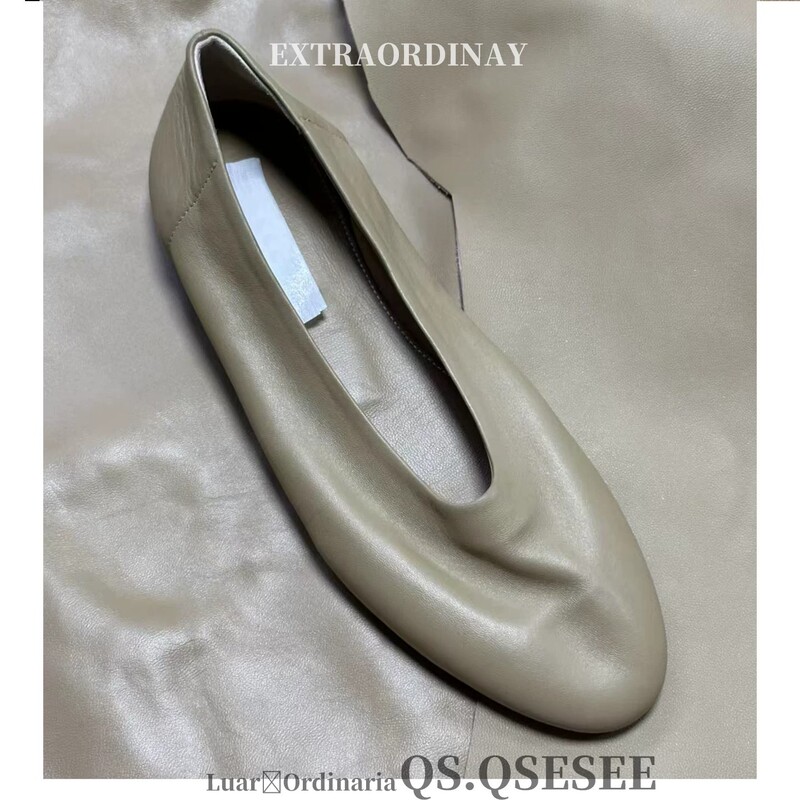 High-end 2026 new model minimalist style genuine leather round-toe retro shallow slip-on flat shoes, granny shoes, loafers High-end 2026 new model minimalist style genuine leather round-toe retro shallow slip-on flat shoes, granny shoes, loafers