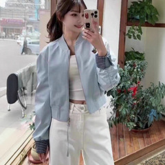 韩版时尚百搭减龄小个子棒球服外套女2025新款春秋超火短款上衣