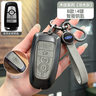 Fiesta Shell Bag — Car key bag - no-specifications-ford-model-b-smart-4-button-cold-wood-gray-wood-grain-bracelet-model