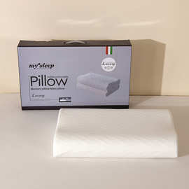 厂家批发水波纹乳胶枕护颈椎枕芯慢回弹枕头礼品乳胶枕头跨境代发