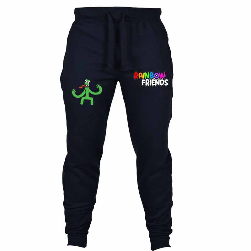 Rainbow friends autumn and winter drawstring sports pants men's cotton men's casual pants sports fitness long pants design delivery