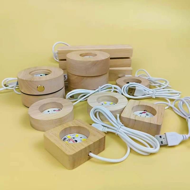 Производители напрямую поставляют светящиеся ночные фонари из цельного дерева