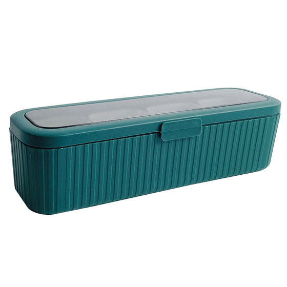 Kitchen Seasoning Box Household Integrated Multi-grid Seasoning Box Seasoning Box Seasoning Tank Moisture-proof Salt MSG Storage Box New