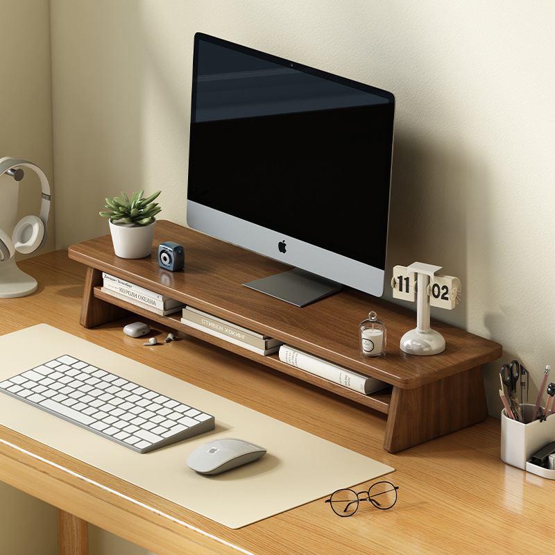 Computer Elevated Desktop Monitor Screen Base Raised Office Desk Storage Rack Storage Notebook Stand
