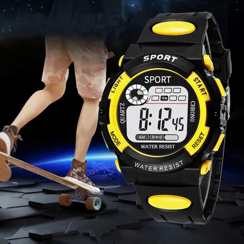 Children's Alarm Clock Digital Watch for Girls Trendy Fashion Girls Waterproof Glow-in-the-Dark Sports Multi-Function Women's Mechanical Watch In Stock