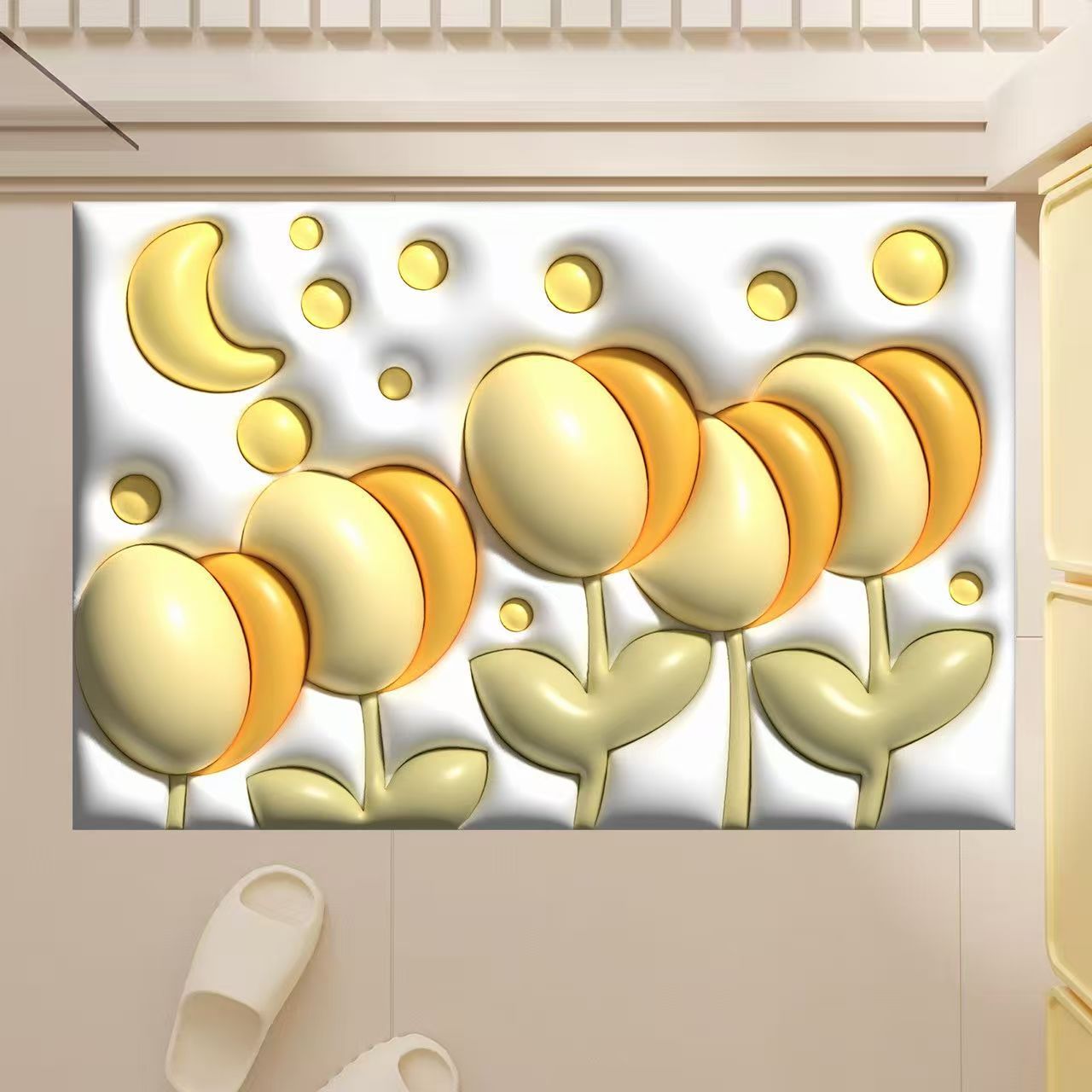 Tappeto bagno illusione 3d assorbente morbido antiscivolo nordic_voghion.com