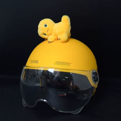 cute motorcycle helmet, universal – Motosiklet dəbilqələri - no-helmet-sitting-posture-of-the-milk-dragon