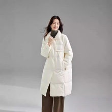 加厚中长鹅绒服女冬2024新款羽绒服高级感轻奢品牌时尚宽松外套女