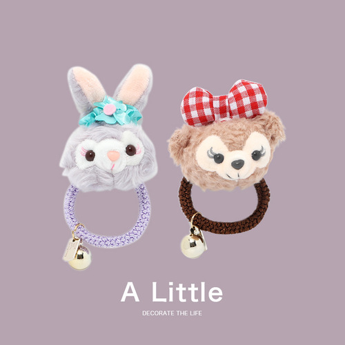 Autumn and winter plush doll Internet celebrity hair band cute girl rabbit headband student hair accessories hair rubber band