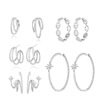 Fashionable accessory, universal zirconium, earrings, elegant silver needle, light luxury style, silver 925 sample, wholesale