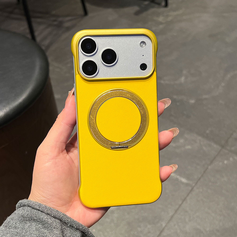 Custodia protettiva ultra sottile senza cornice, compatibile con iPhone 17, Huawei e Xiaomi, con adesivi in pelle e supporto._voghion.com