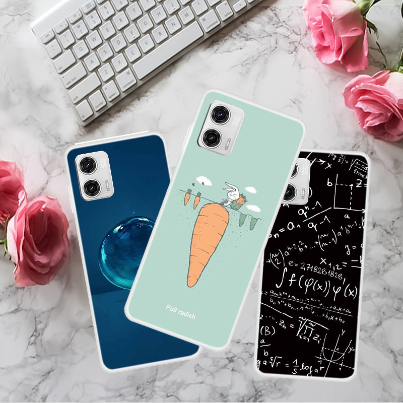 Applicable to MOTO G73 5G mobile phone shell general picture transparent tpu soft shell creative fresh painted factory wholesale delivery