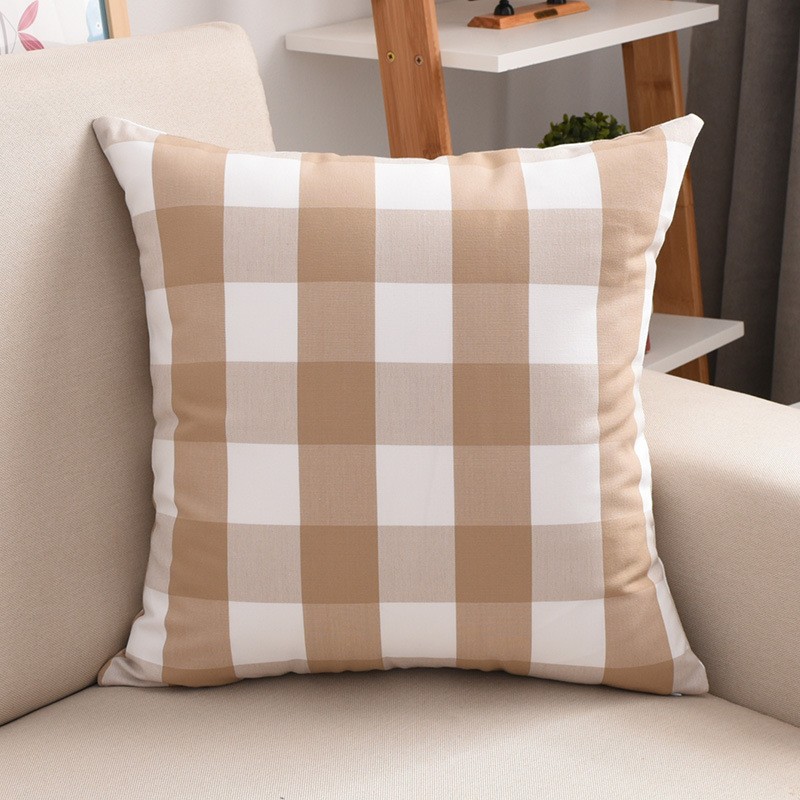 Cojín de asiento de algodón y lino para oficina y sofá