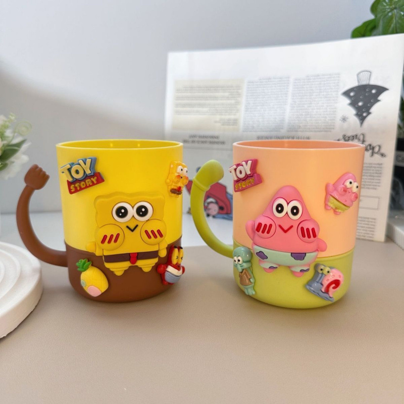 Toothbrush, Toothbrush, Wash Cup, Baby Household, Kidsren's Cute Cartoon Creative Mouthwash Cup, High-Looking Toothbrush Couple