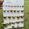 Golden 37*27*12mm fart peach heart