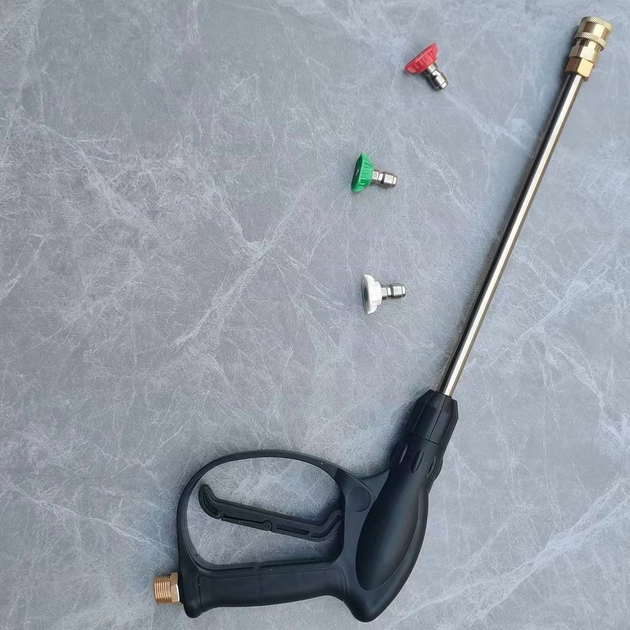 Compass High-Pressure Car Washer Accessories Household Water Hose with Water Gun Brush Car Pump Outlet Pipe Explosion-Proof Hose with Gun