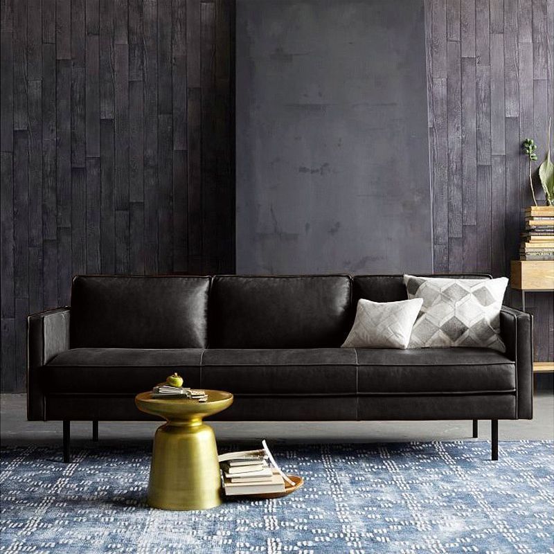 레트로 블랙 오일 왁스 가죽 [방오, 방수 및 긁힘 방지]