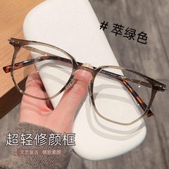 新商品の超軽量プラスチック鋼の多角形の小さい枠のTR90メガネの枠の卸売りの女性のすっぴんの神器は近視に配合することができて度数があります。