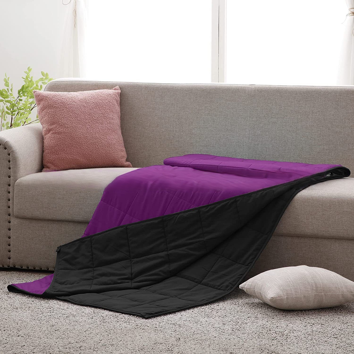 Suministro directo de fábrica de tela de lana, manta de gravedad, relleno de cuentas de vidrio, edredón de gravedad suave