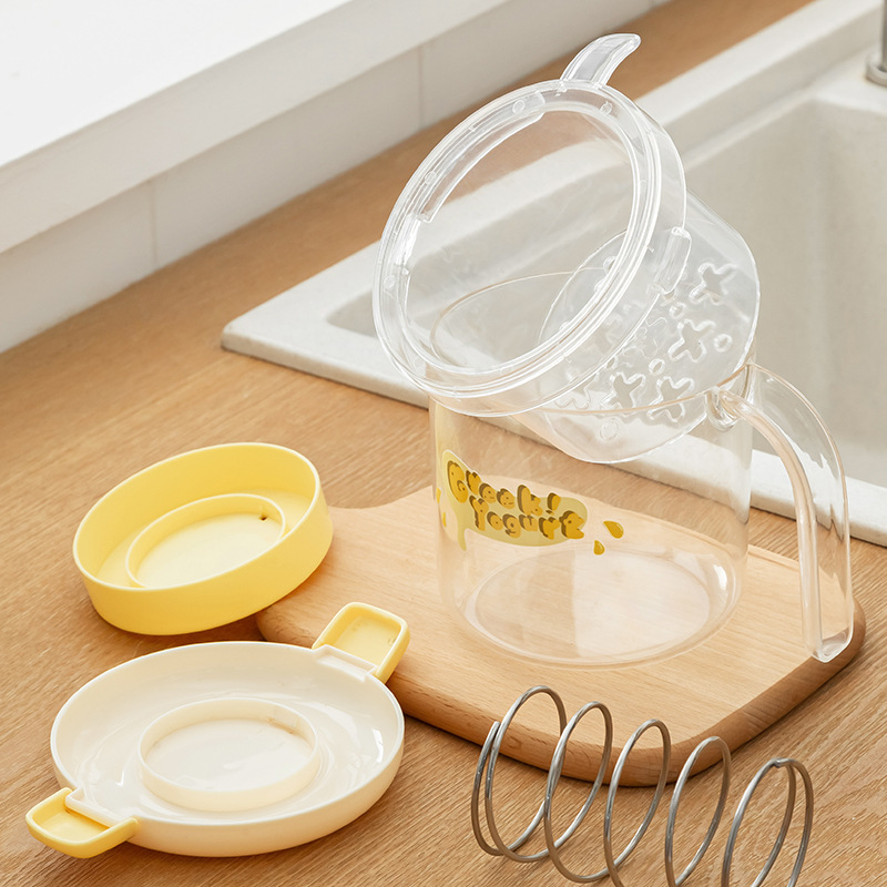 自家製ヨーグルトフィルター、ハンドル付き、古いヨーグルト豆乳チーズホエイ分離器、水分ドレンフィルター|undefined