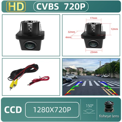 New Square Small Straw Hat Vehicle camera - square-straw-hat-ccd-cvbs-fisheye-wide-angle
