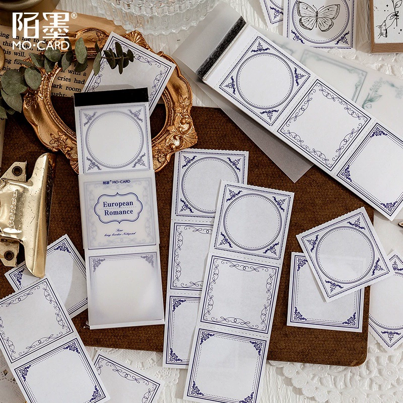 Border Long Series Mo Ink Notepad INS Длинные границы Ручной счет Материал Украшение Наклейки 30 в 6