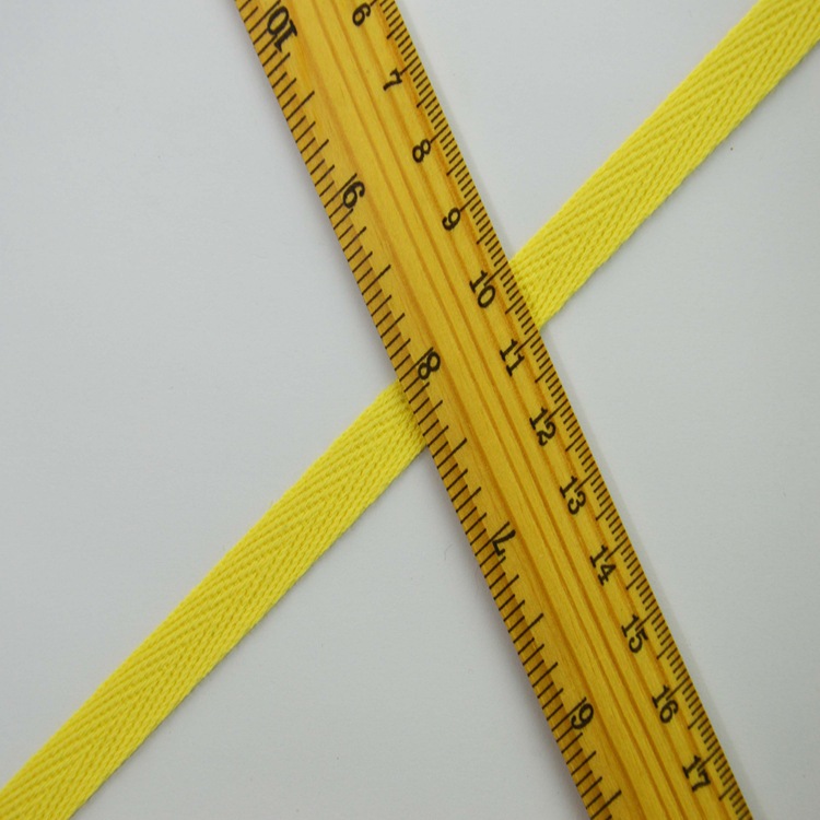 中山现货环 保染色10MM3分1CM米黄色棉人字带1C50