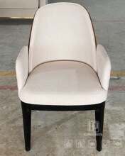 意式现代宾利同款超豪华天然树瘤木皮餐椅轻奢扶手餐厅家具高背椅