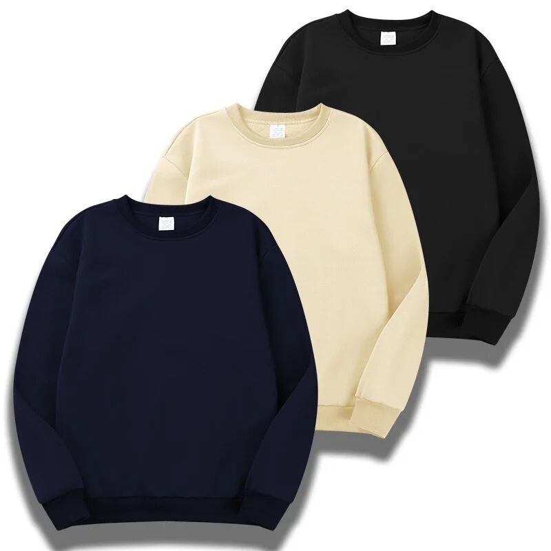 Men's Crew Neck Sweatshirts Spring Outdoor Running Top in Monochrome Oversized Sweatshirts Men's Crew Neck Sweatshirts Spring Outdoor Running Top in Monochrome Oversized Sweatshirts