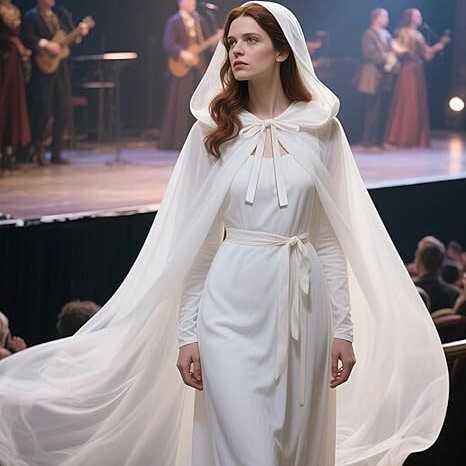Long shiffon trench coat