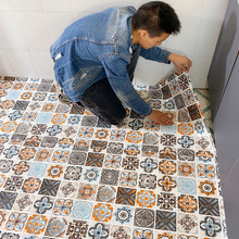 厕所地板贴自粘卫生间防水地贴防滑阳台浴室厨房瓷砖地砖贴纸耐磨