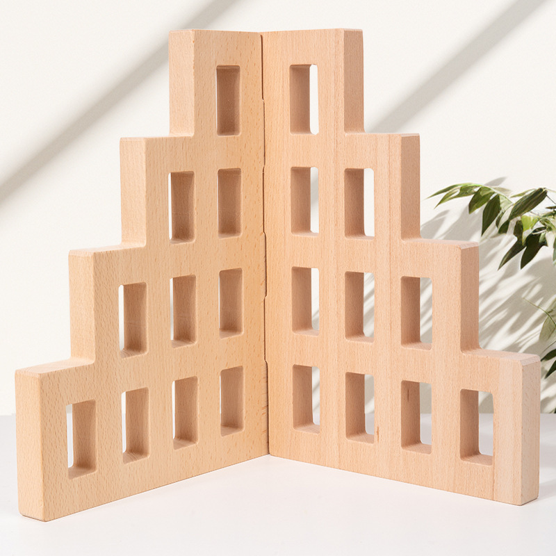 Bloques de construcción de arco iris cuadrados de acrílico, juguetes educativos de jardín de infantes, piedras preciosas de alta transmisión de luz, bloques de construcción de luces y sombras transfronterizos