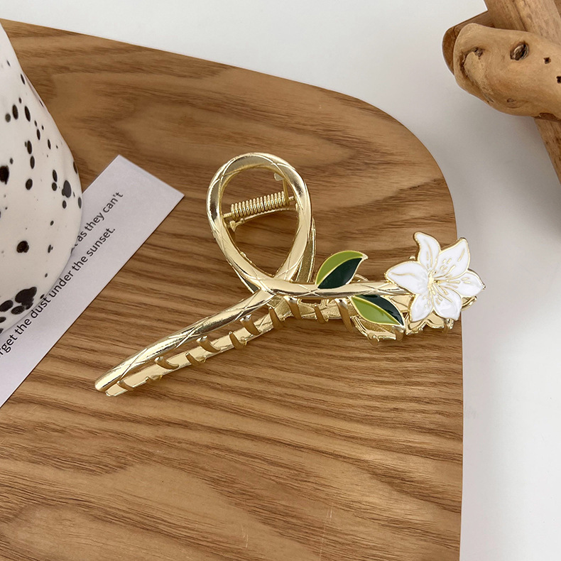 Sweet Women'S Flowers Alloy Stoving Varnish Hair Claws display picture 3