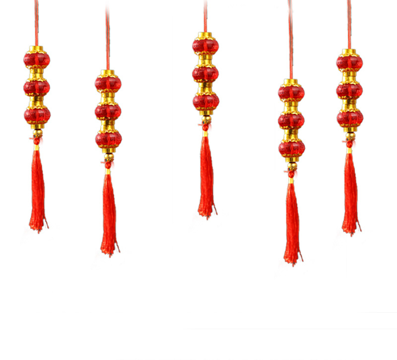 Año nuevo decoración 2024 Año del Dragón Festival de Primavera bonsai pequeños adornos fortuna árbol pequeña linterna colgante Año Nuevo fu carácter Linterna