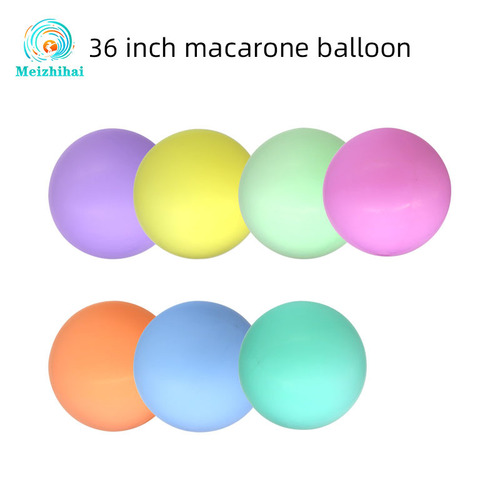 Macaron balloon 36-inch thickened round latex balloon birthday party wedding room decoration scene layout supplies