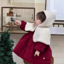 儿童冬季新年衣服婴儿加厚连衣裙韩版童装女童宝宝圣诞衣服冬装