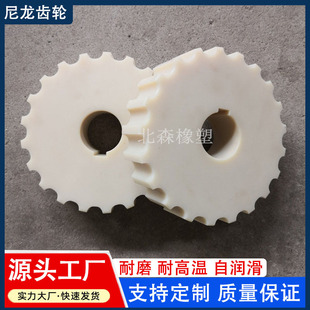 Processing Pa6 Nylon Gear Oil-Containing Wear-Resistant Pa66 Nylon Gear Custom-Made White Plastic Nylon Gear