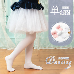 Spring and Autumn New White Satin Children's Pantyhose for Dance Leggings Wholesale for Children Thin Stockings Cross-border