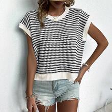 U 26957 Color Block Stripe Sweater ײɫ����ë�¿羳����