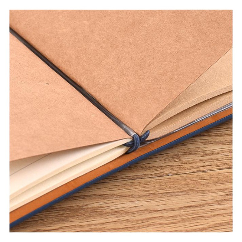 En stock A6 vintage correa de viaje TN libro de mano de negocios de hojas sueltas libro de diario naranja estudiante creativo